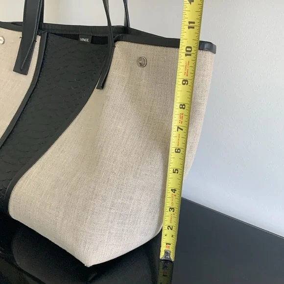 Vince black croc stamped tote - Picture 12 of 12